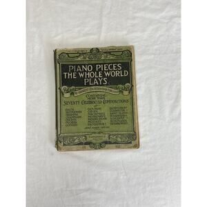 Vintage "Piano Pieces the Whole World Plays Number 2” for mixed media collage